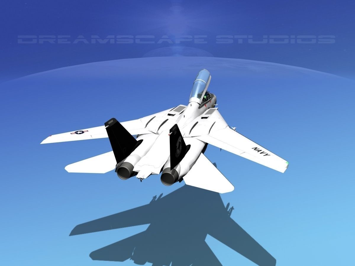Grumman F-14D Tomcat T14a VF14 3D model_21