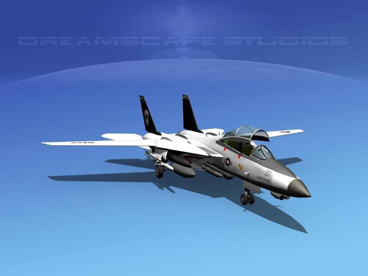 Grumman F-14D Tomcat T14a VF14 3D model_3