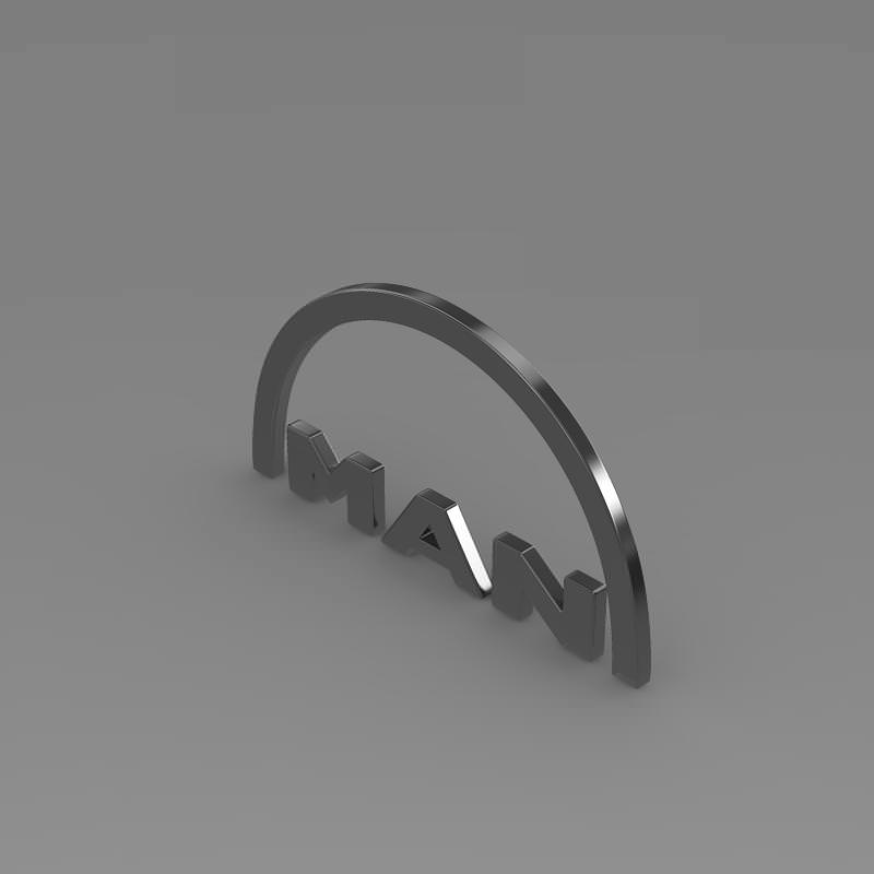 MAN Logo 3D model_3