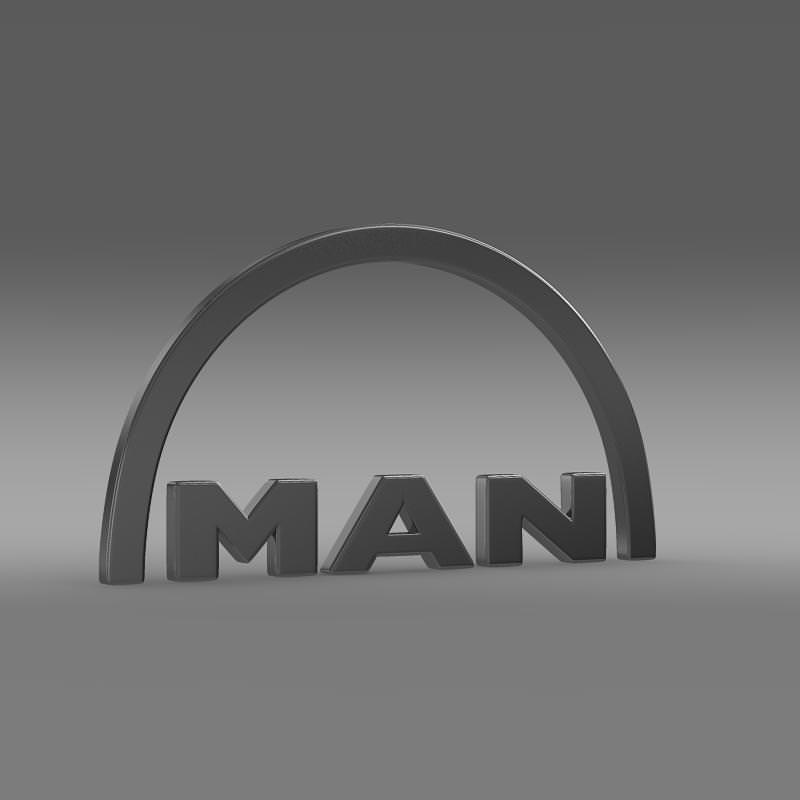 MAN Logo 3D model_2