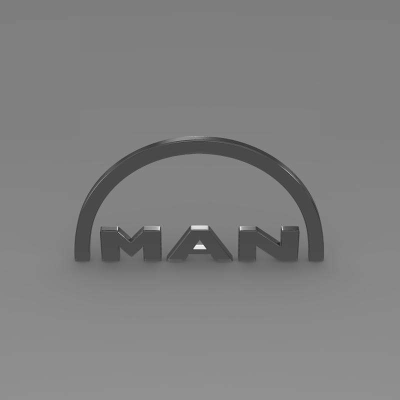 MAN Logo 3D model_4