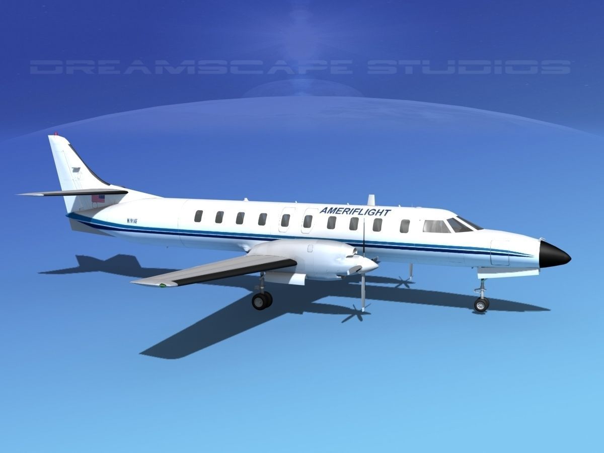 Swearingen SA226 Metroliner Ameriflight 3D model_3