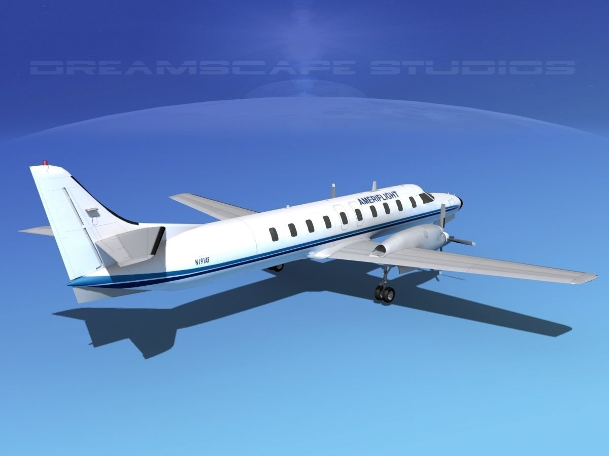 Swearingen SA226 Metroliner Ameriflight 3D model_5