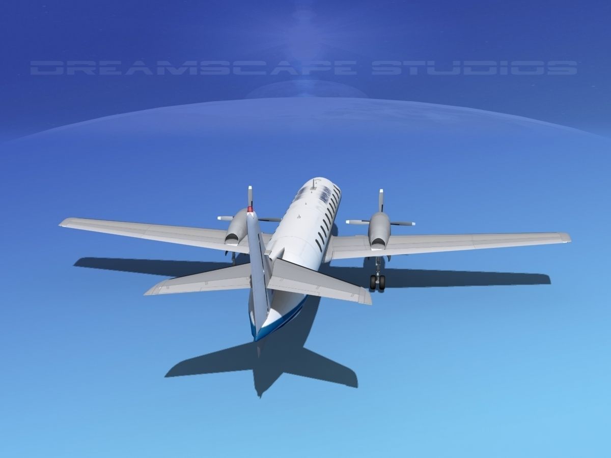 Swearingen SA226 Metroliner Ameriflight 3D model_6