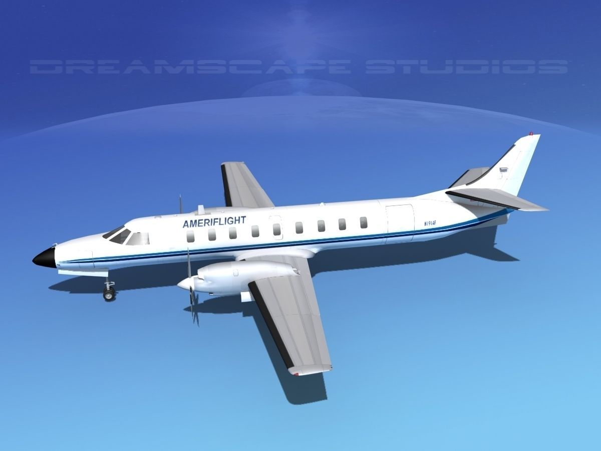 Swearingen SA226 Metroliner Ameriflight 3D model_9