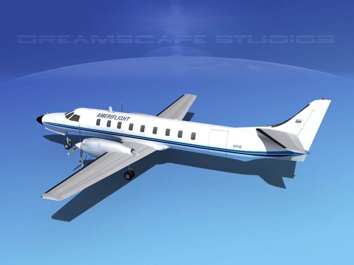 Swearingen SA226 Metroliner Ameriflight 3D model_8