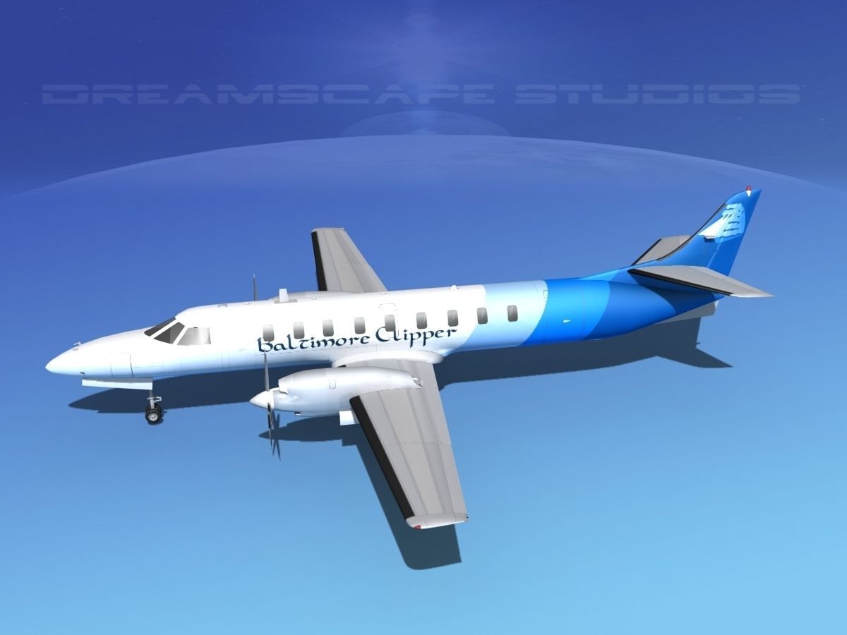 Swearingen SA226 Baltimore Clipper 3D model_9