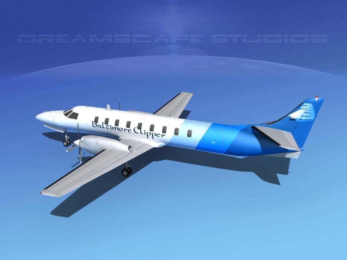 Swearingen SA226 Baltimore Clipper 3D model_8