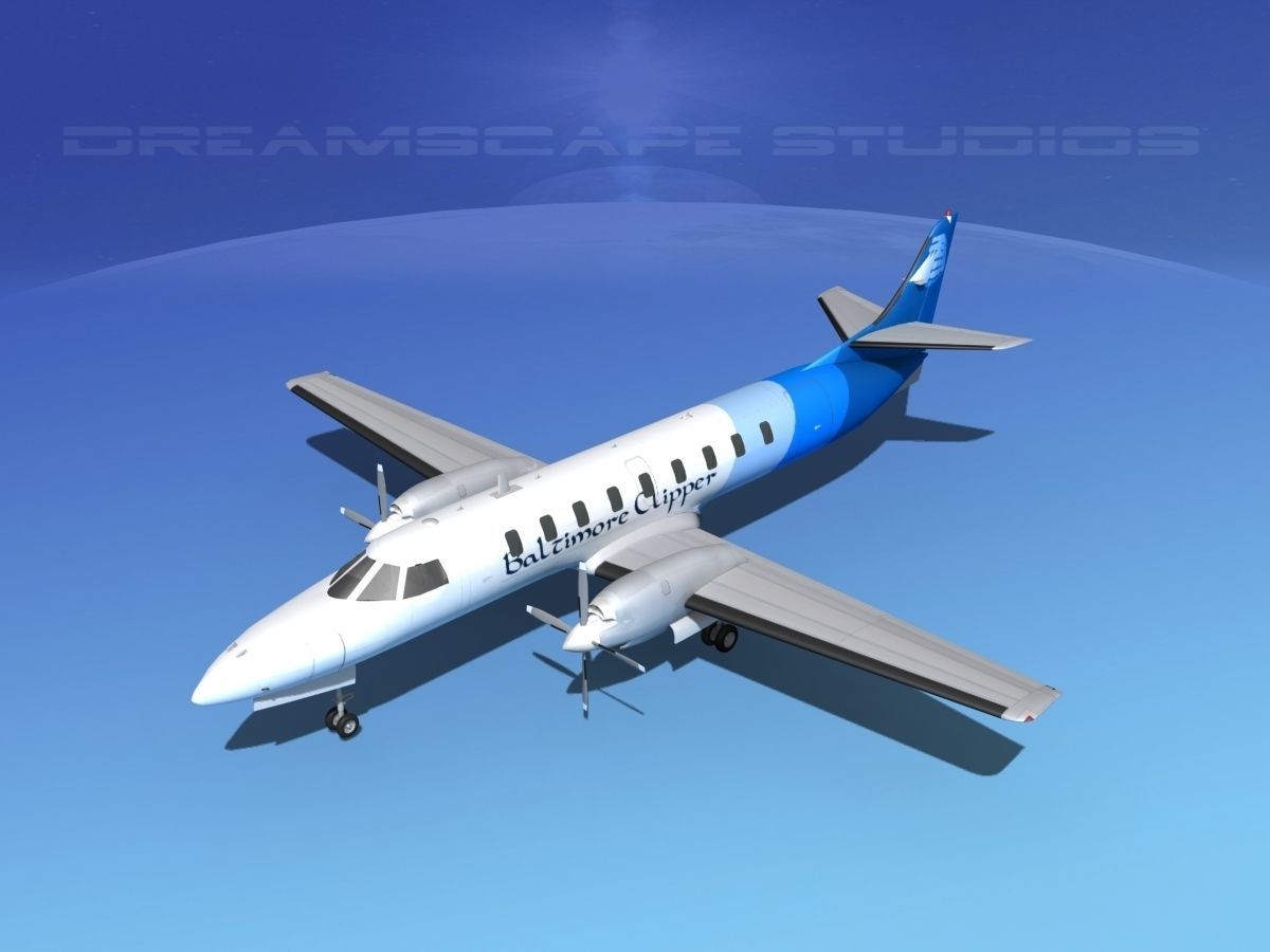 Swearingen SA226 Baltimore Clipper 3D model_10