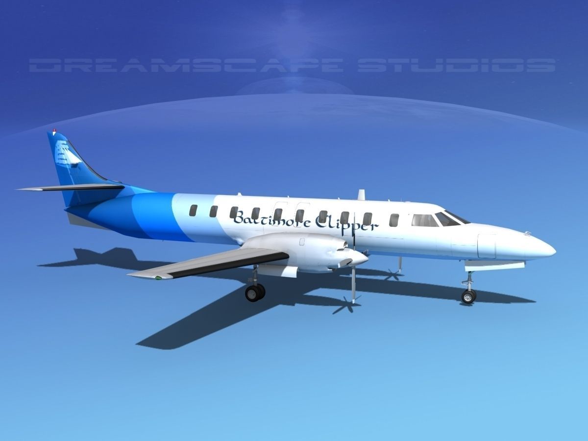 Swearingen SA226 Baltimore Clipper 3D model_3