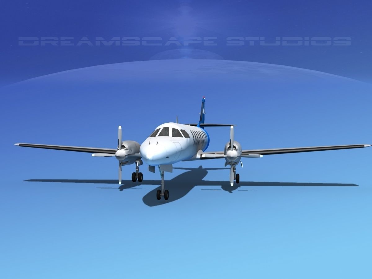 Swearingen SA226 Baltimore Clipper 3D model_1