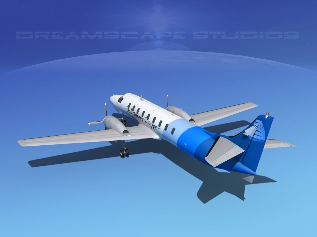 Swearingen SA226 Baltimore Clipper 3D model_7