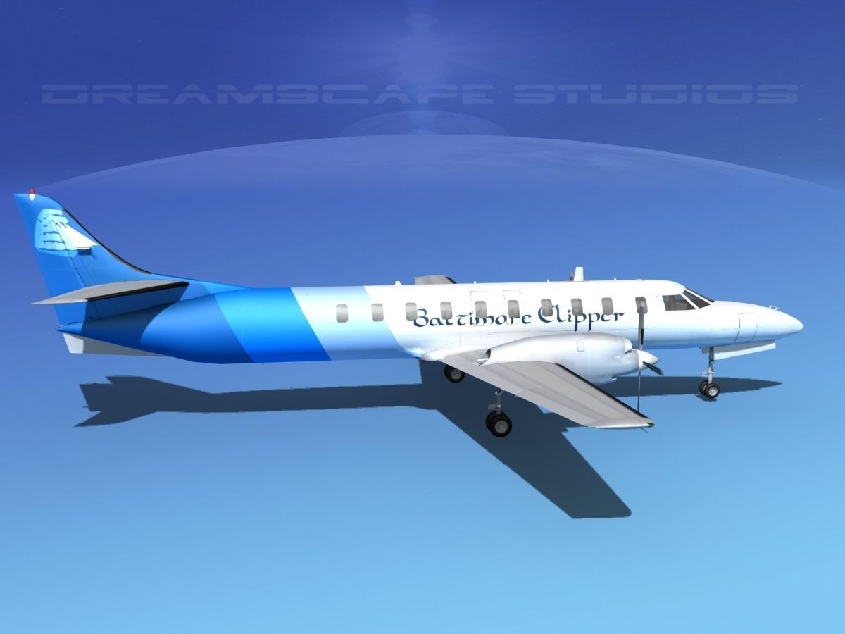 Swearingen SA226 Baltimore Clipper 3D model_4