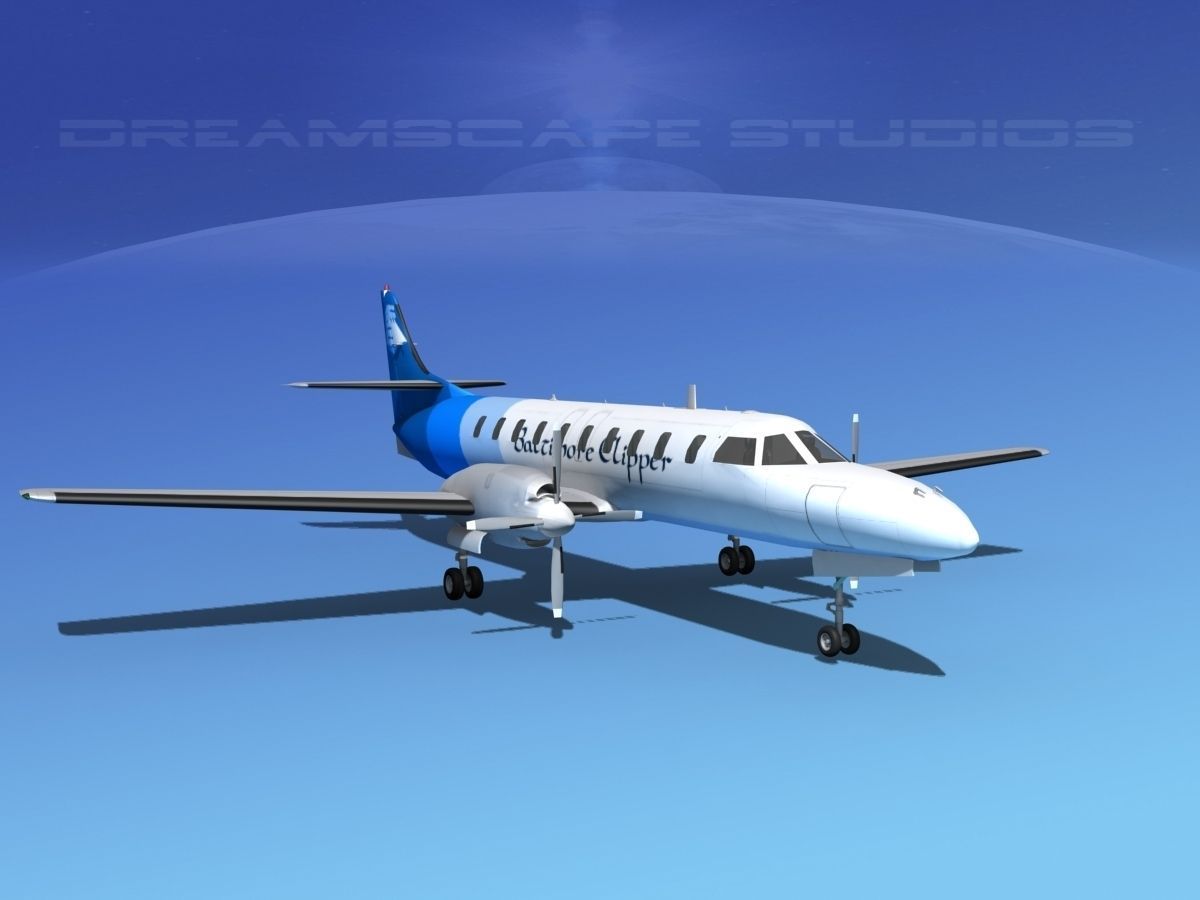 Swearingen SA226 Baltimore Clipper 3D model_2