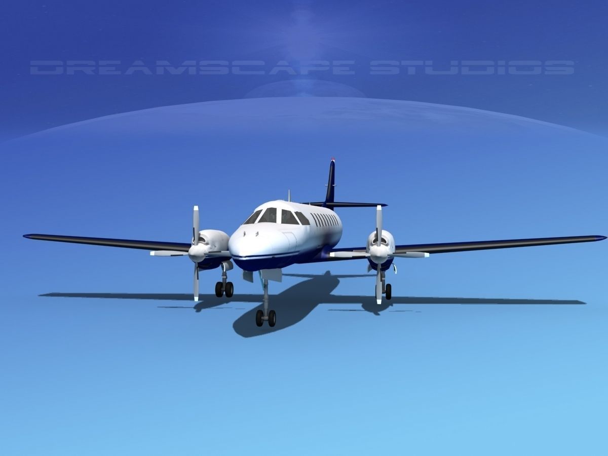 Swearingen SA226 Corporate 2 3D model_1