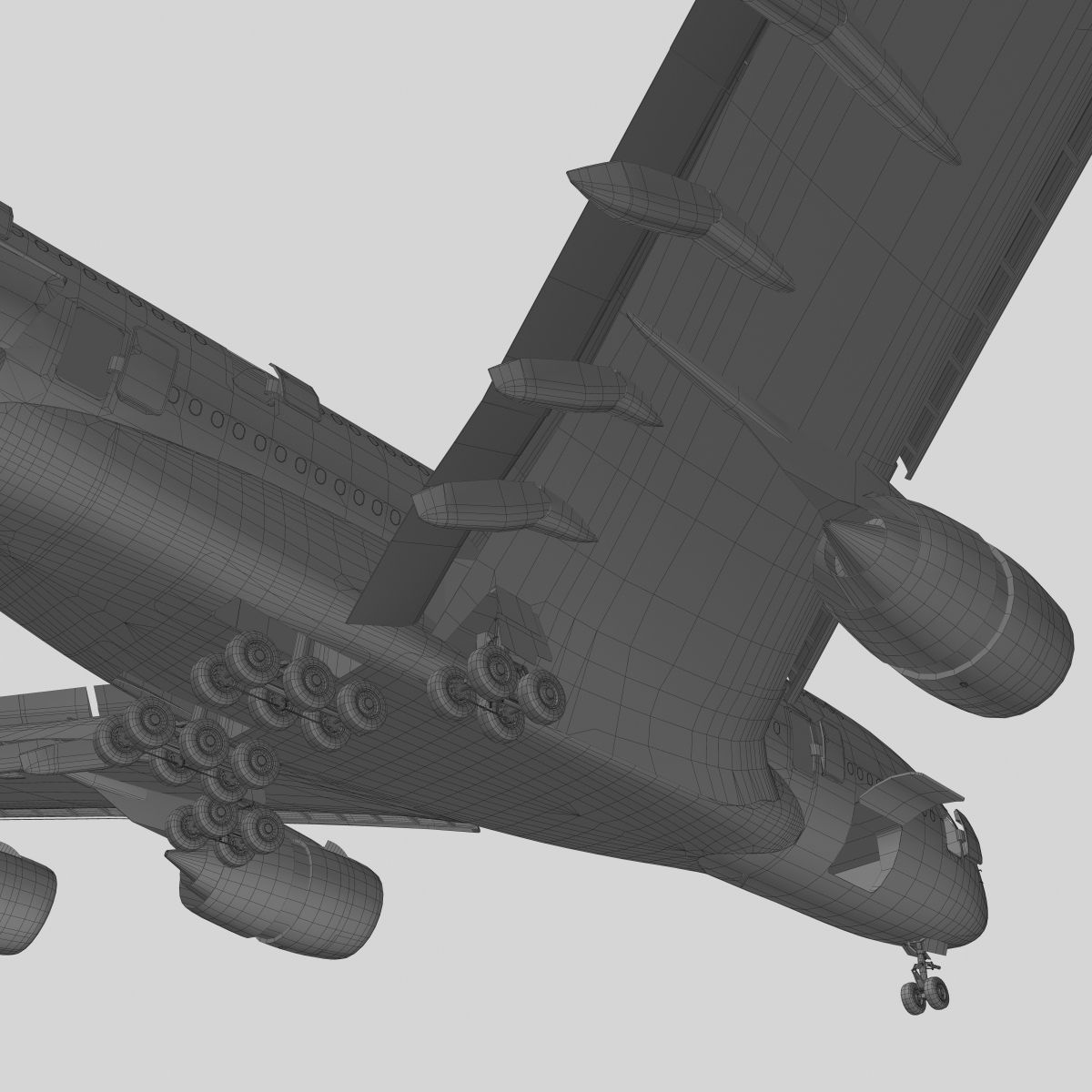 Airbus A-380 Qantas 3D model_15
