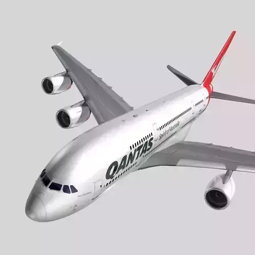Airbus A-380 Qantas 3D model