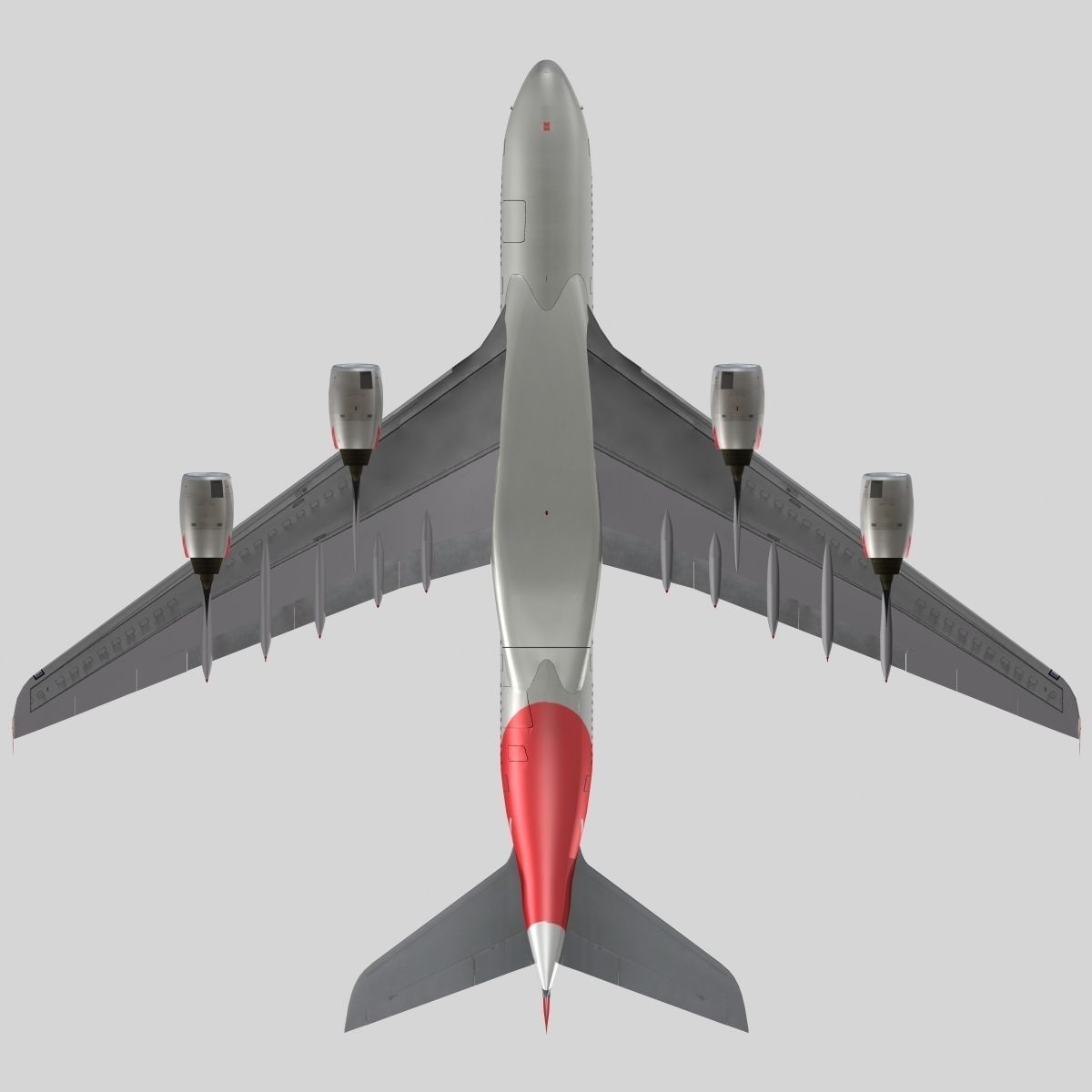 Airbus A-380 Qantas 3D model_5