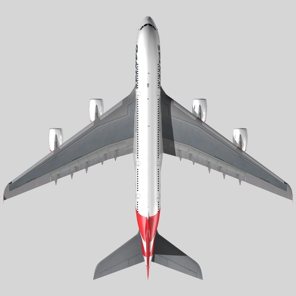 Airbus A-380 Qantas 3D model_4