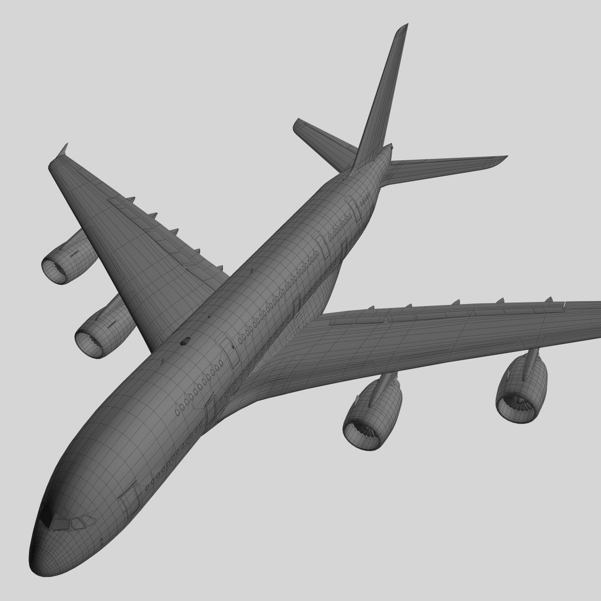 Airbus A-380 Qantas 3D model_13