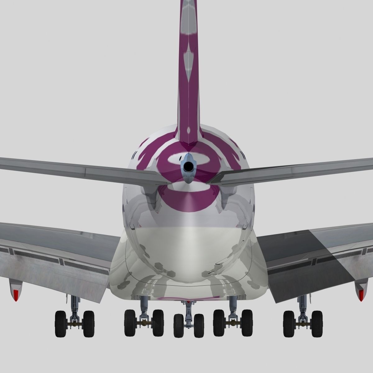 Airbus A-380 Qatar Airways 3D model_7