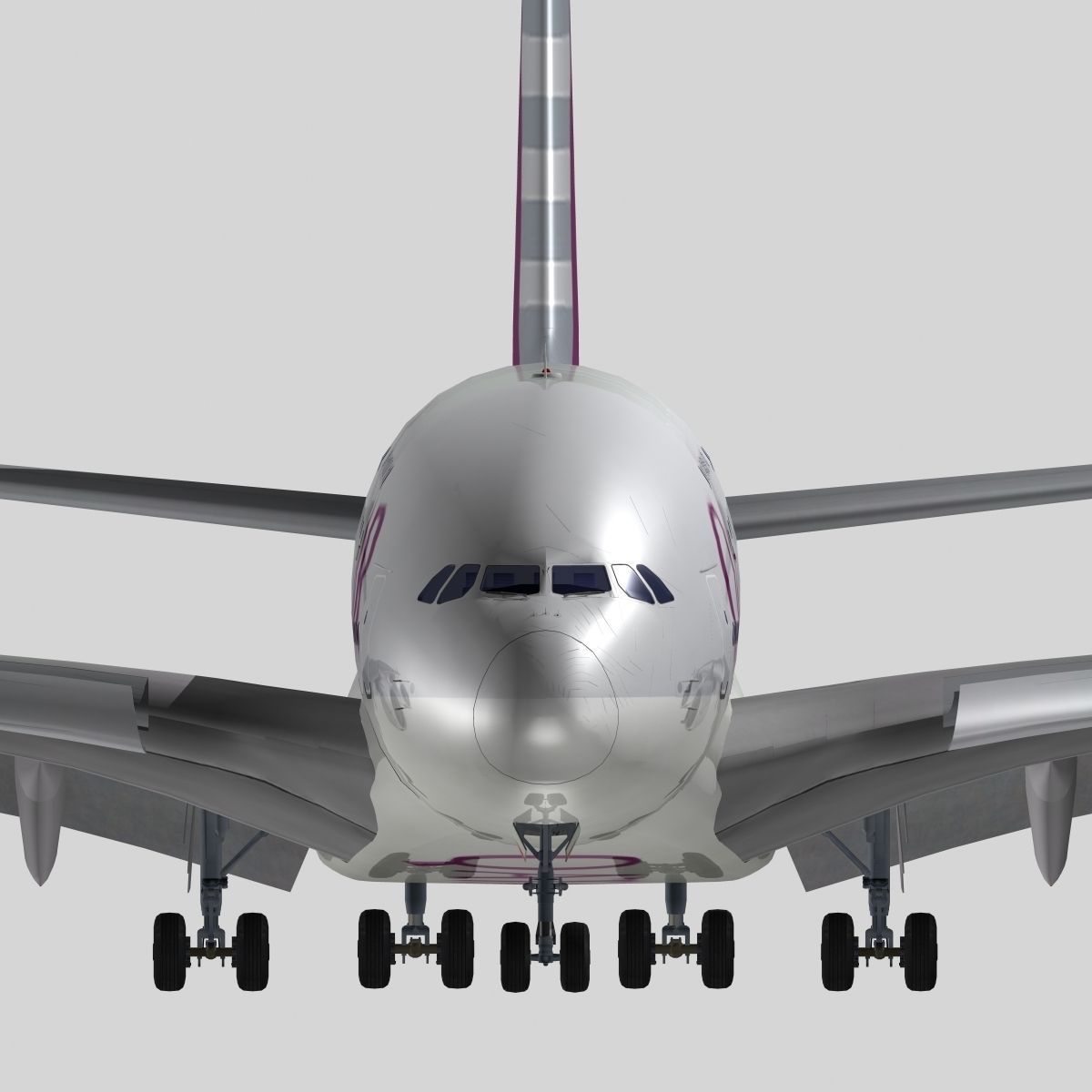 Airbus A-380 Qatar Airways 3D model_6