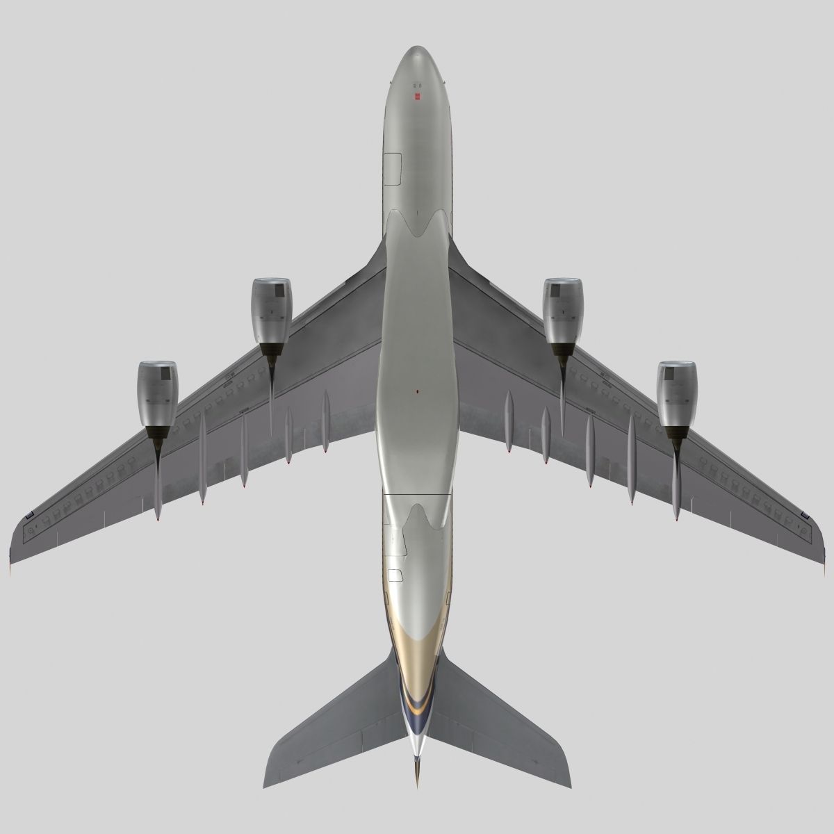 Airbus A-380 Singapore Airlines 3D model_5