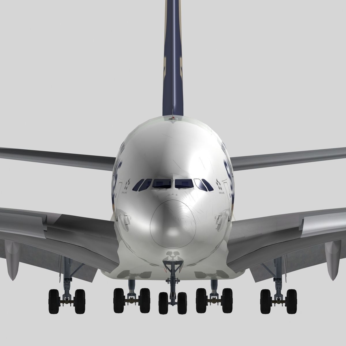 Airbus A-380 Singapore Airlines 3D model_6