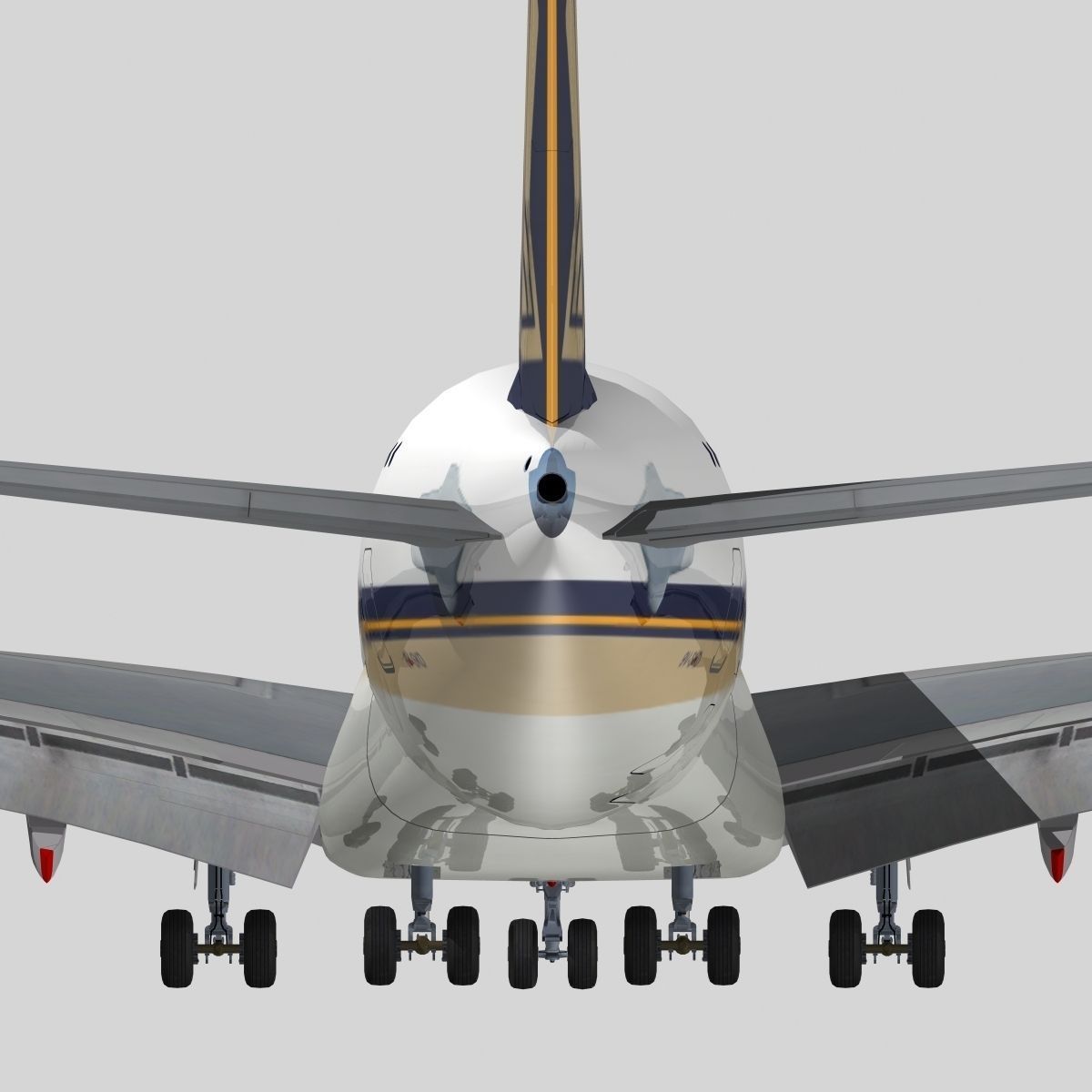 Airbus A-380 Singapore Airlines 3D model_7