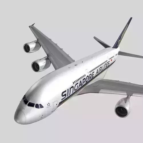 Airbus A-380 Singapore Airlines 3D model