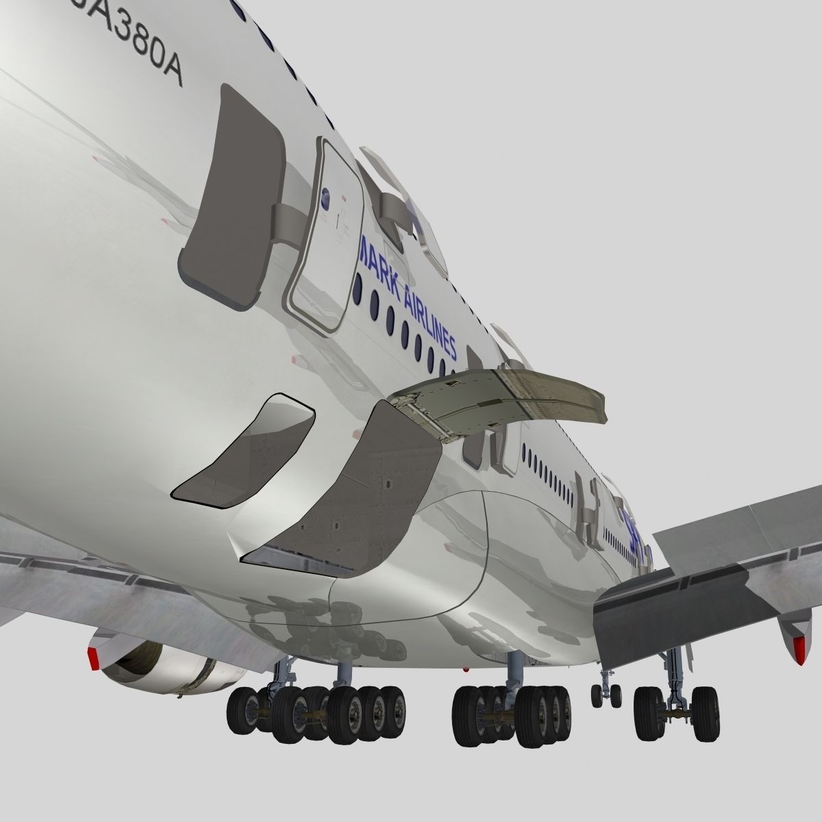 Airbus A-380 Skymark Airlines 3D model_9