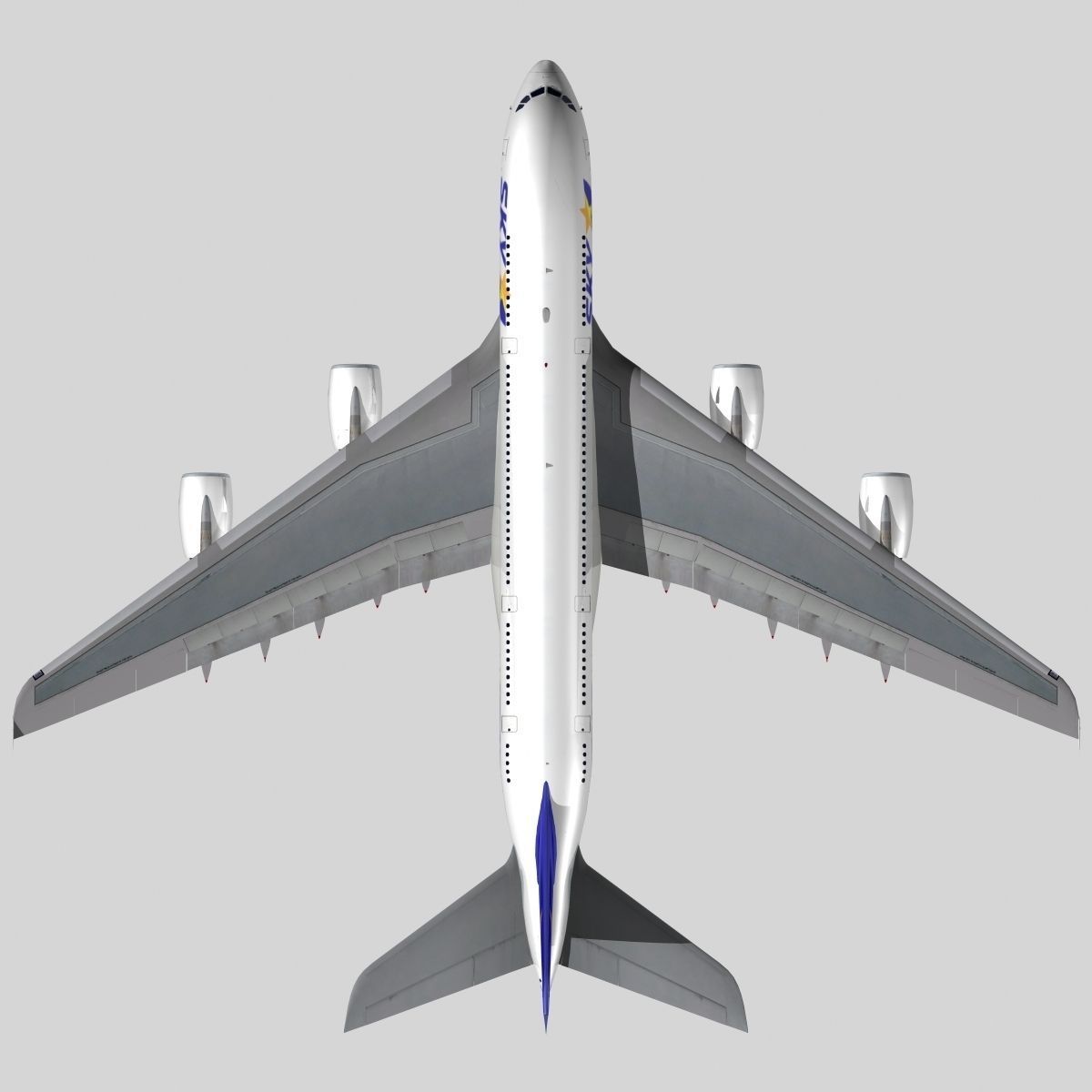 Airbus A-380 Skymark Airlines 3D model_4