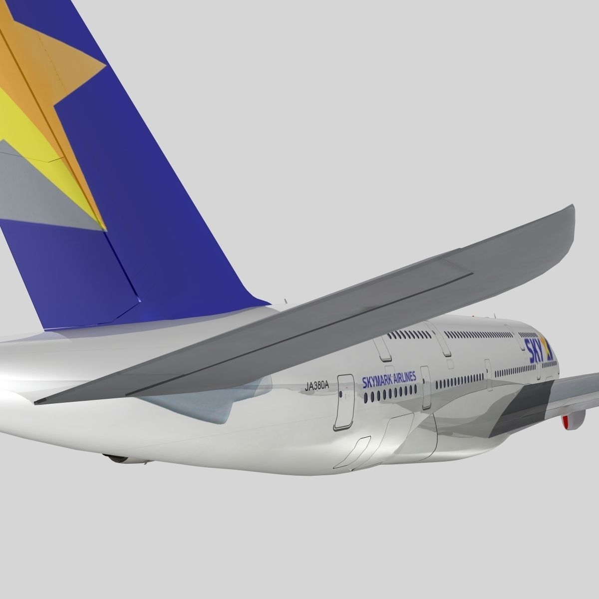 Airbus A-380 Skymark Airlines 3D model_2