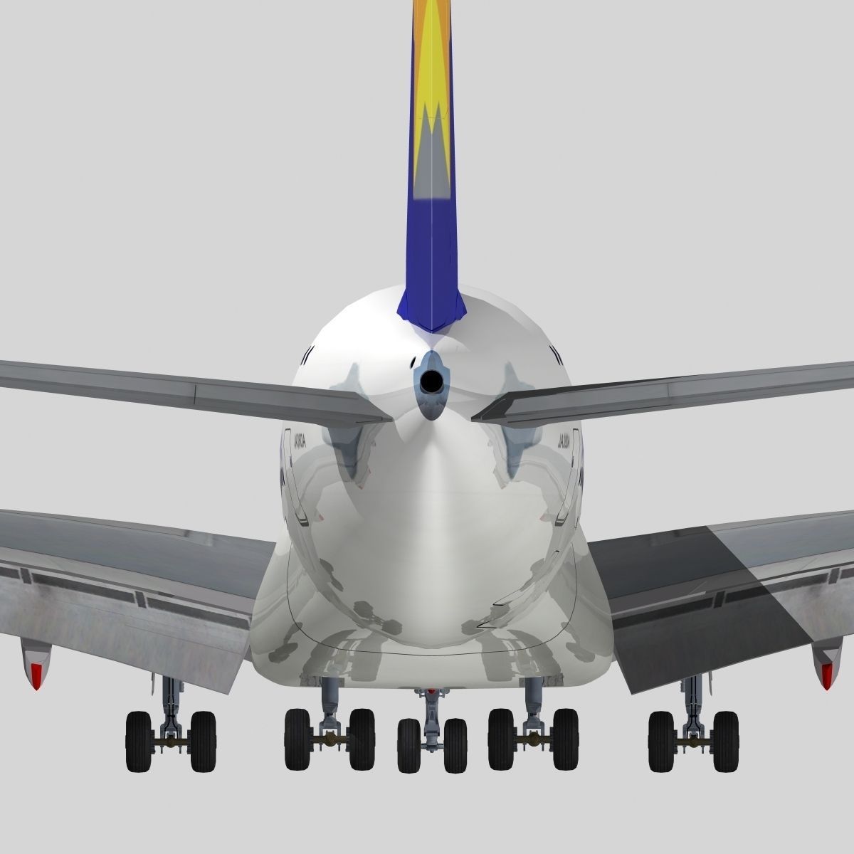 Airbus A-380 Skymark Airlines 3D model_7