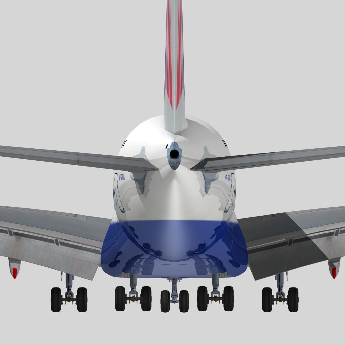 Airbus A-380 Transaero Airlines 3D model_7