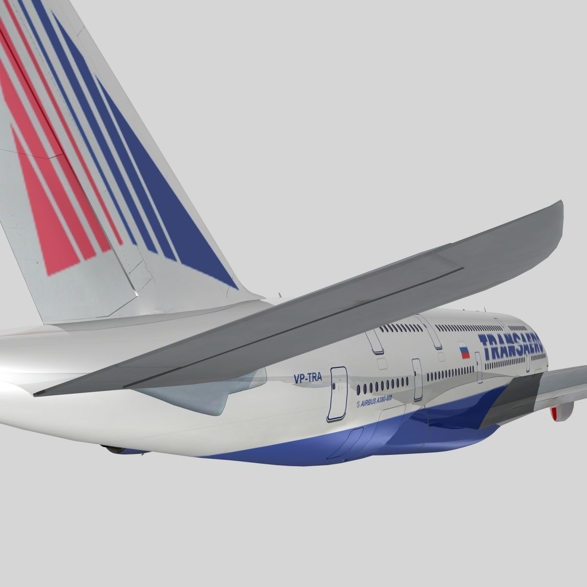 Airbus A-380 Transaero Airlines 3D model_2