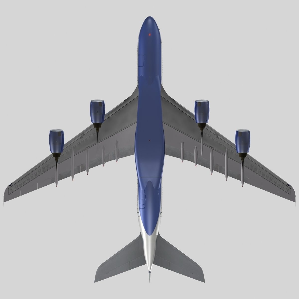 Airbus A-380 Transaero Airlines 3D model_5
