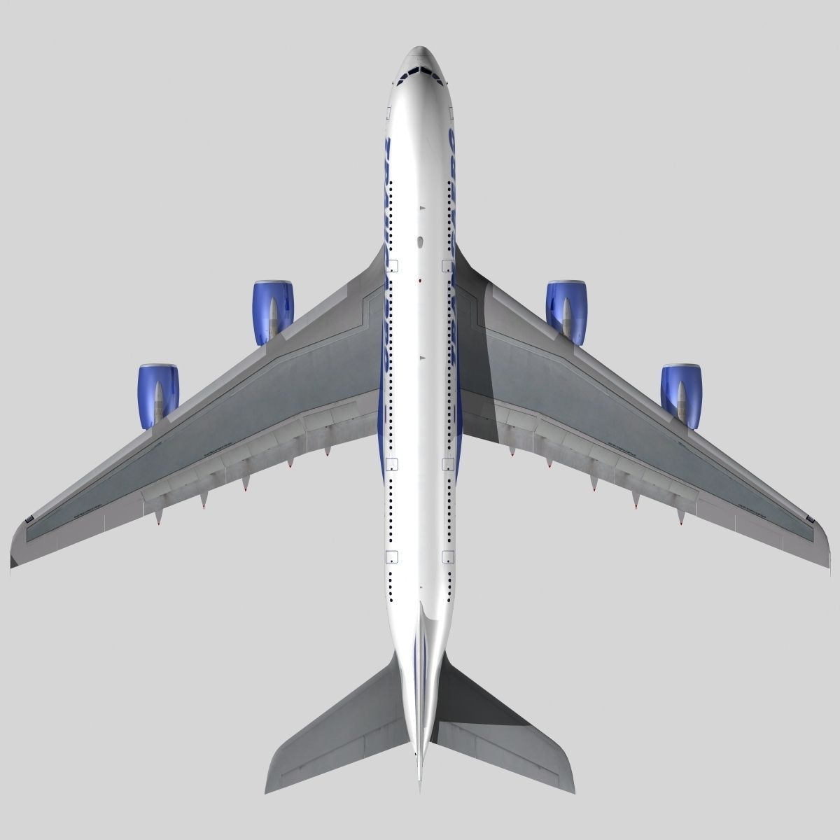Airbus A-380 Transaero Airlines 3D model_4