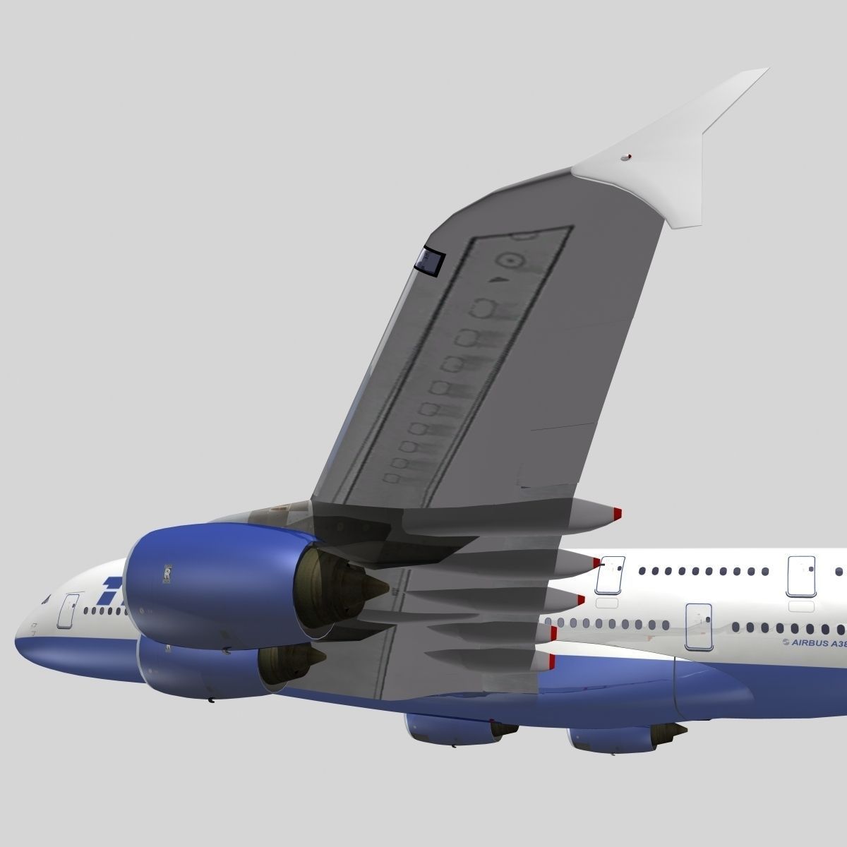 Airbus A-380 Transaero Airlines 3D model_1