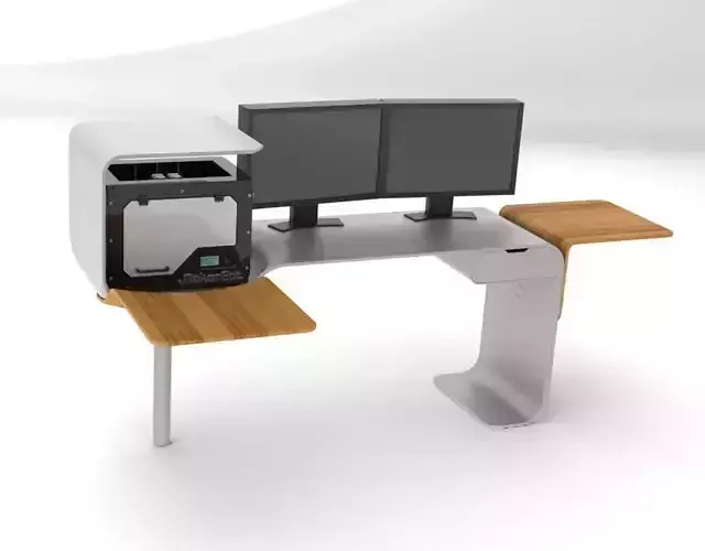 Future Desk 2 Free 3D model