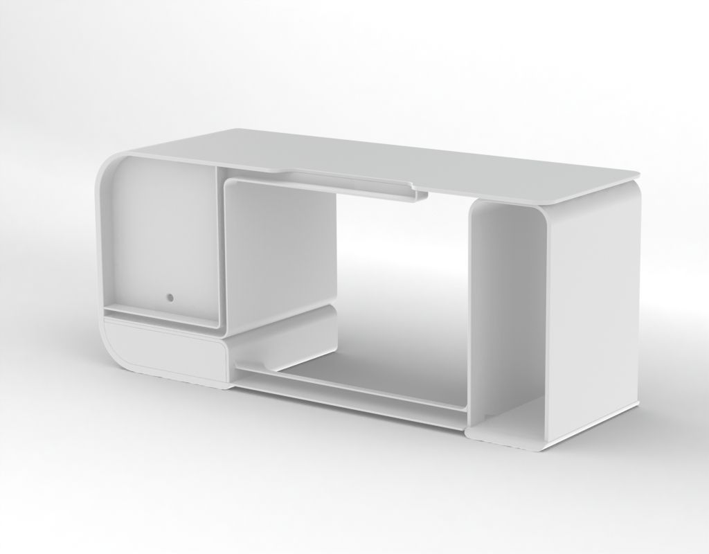 Future Desk Free 3D model_5
