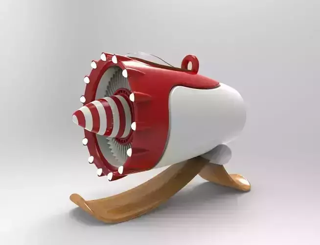 Santas New Sleigh Free 3D model