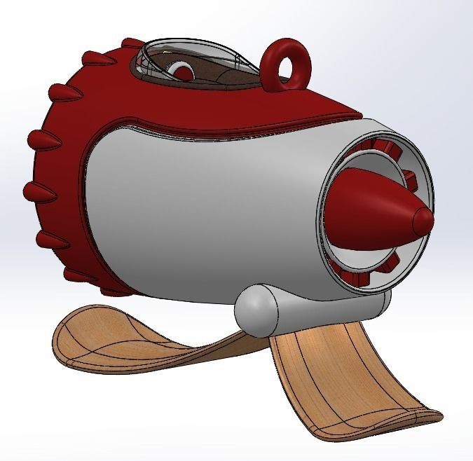 Santas New Sleigh Free 3D model_5