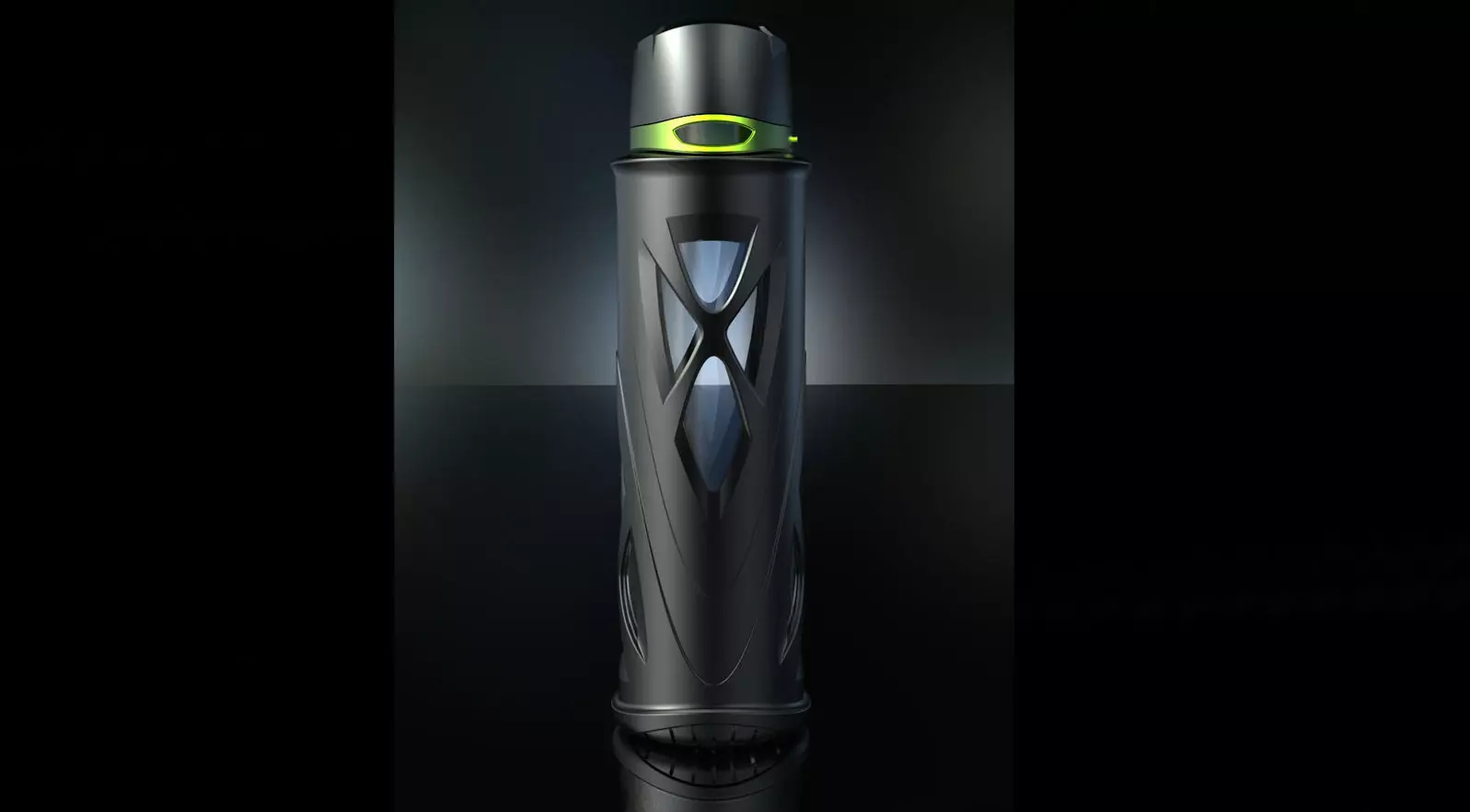 Zulu Athletic Glass Water Bottle Free 3D model
