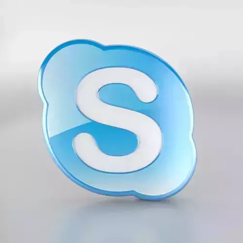 Skype Logo 3D model