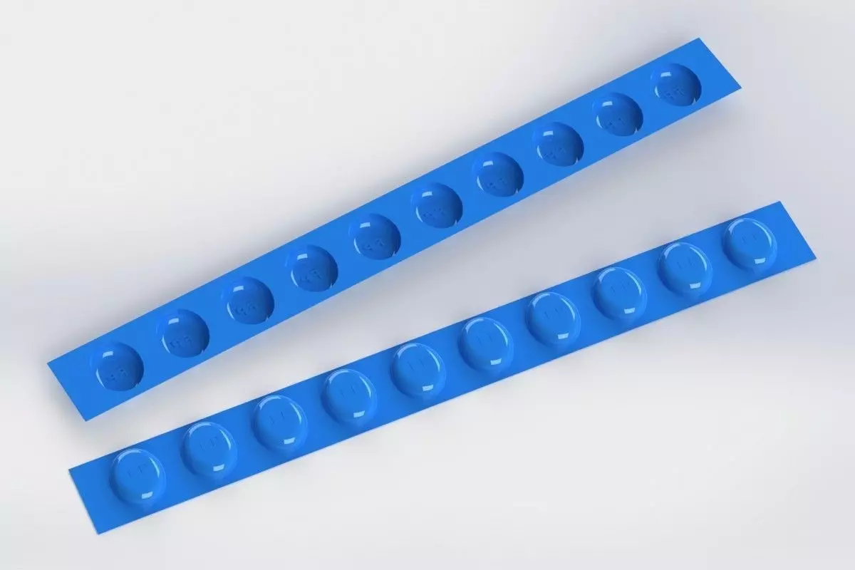 Chocolate Strip Mold Free 3D model_0