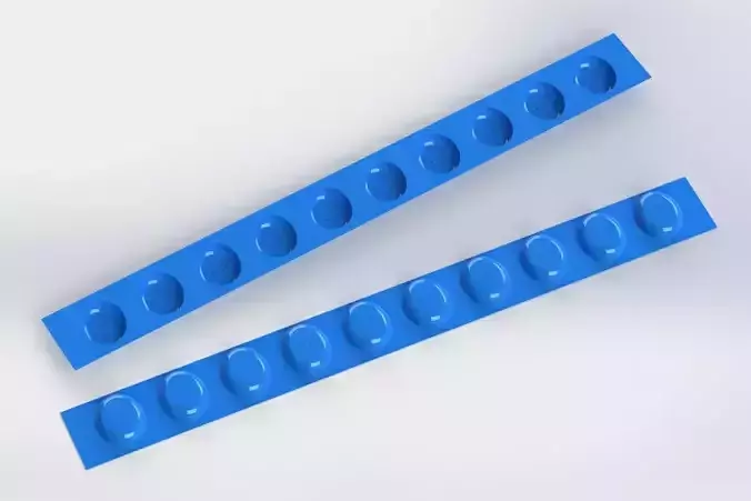 Chocolate Strip Mold Free 3D model