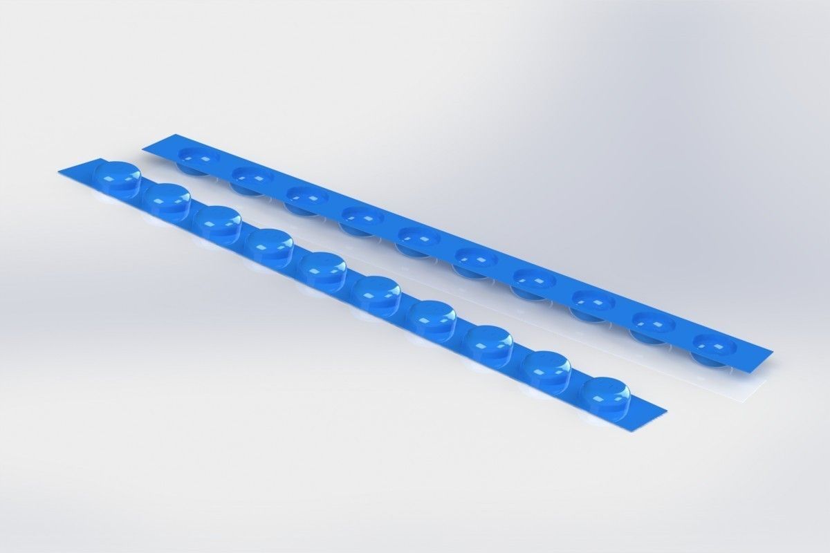 Chocolate Strip Mold Free 3D model_2