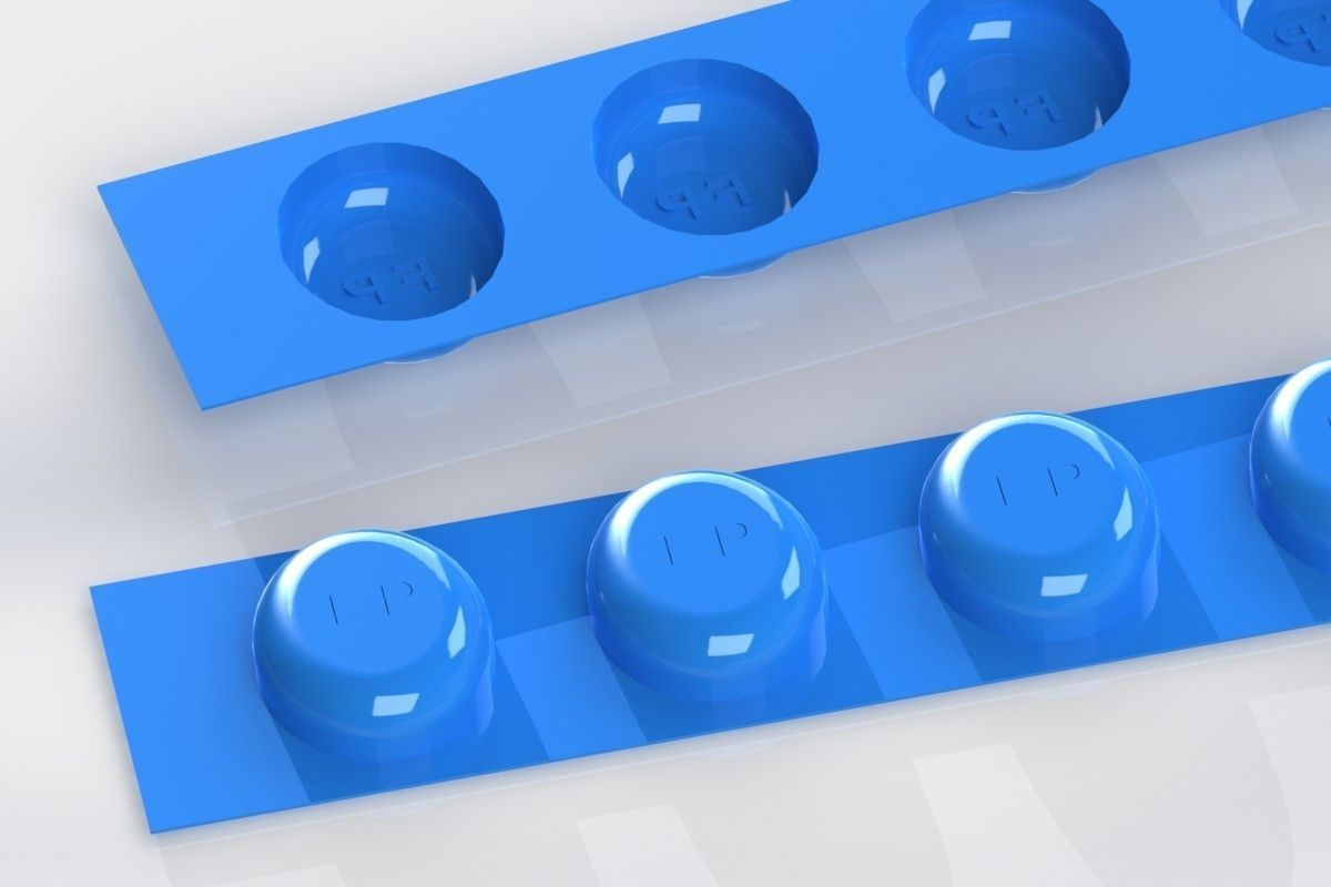 Chocolate Strip Mold Free 3D model_1