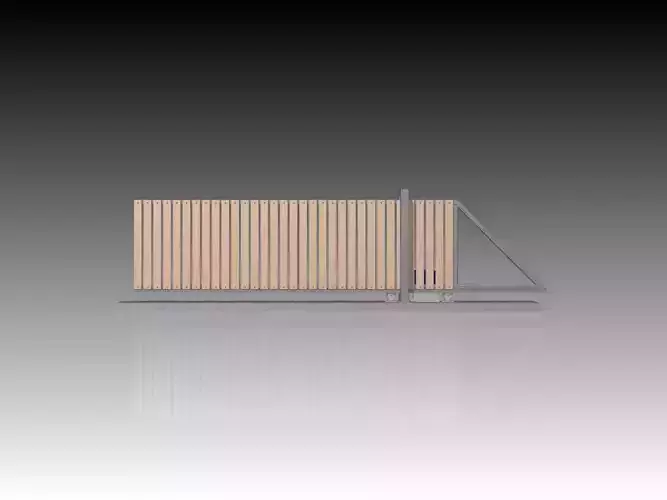 Sliding gate Free 3D model
